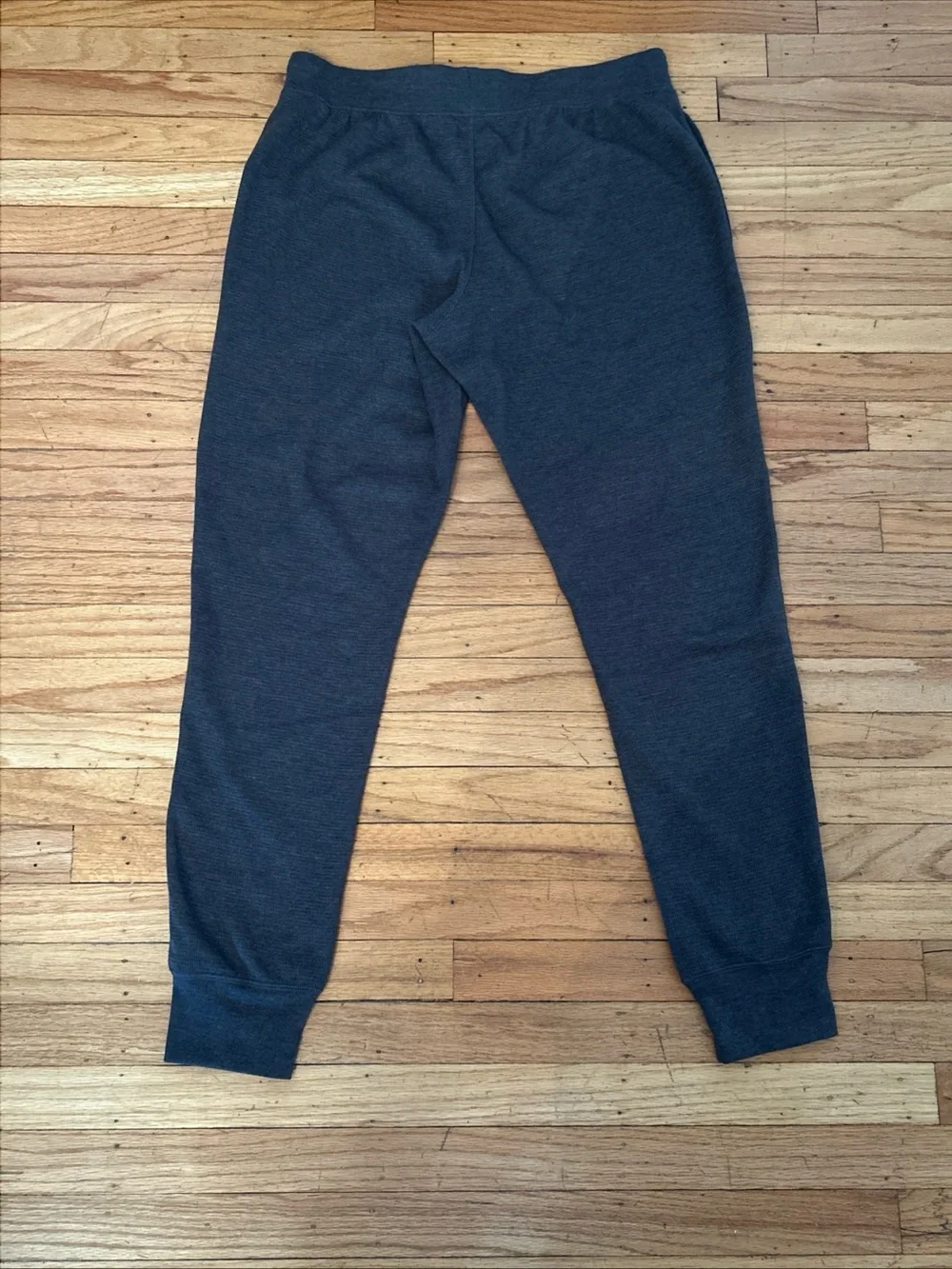 POLO RALPH LAUREN Men's Waffle Knit Lounge Jogger Pants in Gray Large Drawstring